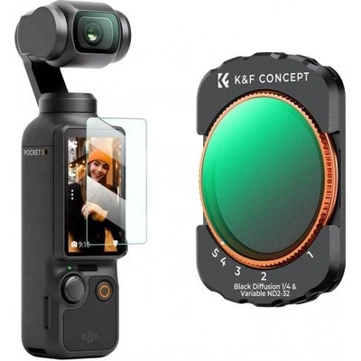 K&F Concept 2pcs DJI Osmo Pocket 3 Kit ND2-32&1/4