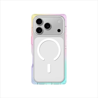 AMAZINGTHING Калъф AmazingThing Omni за iPhone 17 Pro съвместим с MagSafe - прозрачен-дъга (IP176.3POMRB)