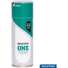 MASTON ONE SPRAYPAINT akrylátová barva ve spreji 400 ml modrá tyrkysová saténová RAL 5018