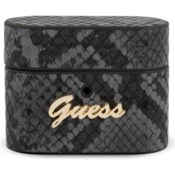 GUESS Защитен калъф Guess Python Collection за Apple Airpods Pro, черен (GUACAPPUSNSMLBK)