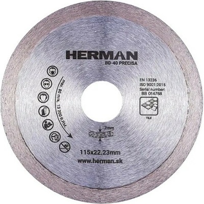 HERMAN Diamantový kotúč BD-40 Precisa 115 mm