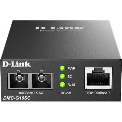 D-Link Медиа конвертор D-link DMC-G10SC/E, 100/1000Base-T to 1000Base-LX SC Single-Mode (10 km) (DMC-G10SC/E)