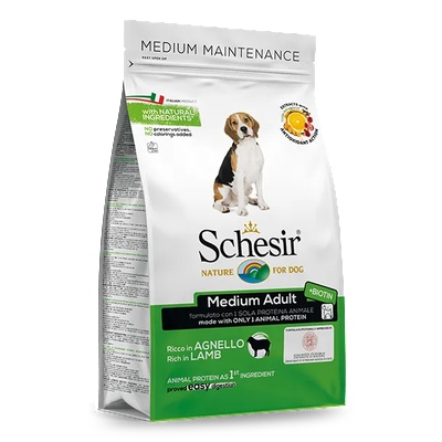 Schesir Adult Medium Lamb - за израстнали кучета от средни породи с агнешко