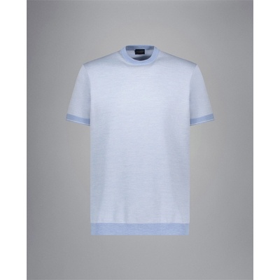Paul and shark Блуза PAUL AND SHARK Men's Ribbed Crew Sweatshirt - Bright Wht/Cashmere Blu