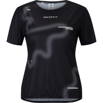 Scott Дамска тениска Scott Women's Tee Rc Run S/S Running shirt - Black / Spray Grey (916-6374-0114)