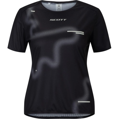 Scott Дамска тениска Scott Women's Tee Rc Run S/S Running shirt - Black / Spray Grey (916-6374-0114)