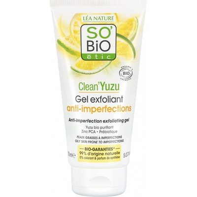 So´Bio étic Gel pleťový exfoliační Clean Yuzu 150 ml