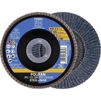 Pferd Vějířovitý brusný kotouč 125 x 22.23 mm 67768125 10 ks