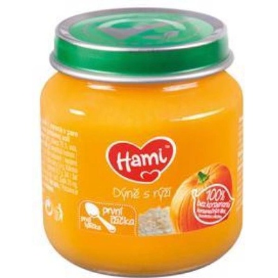 HAMI Тиква с ориз (125 г) - зеленчуково пюре