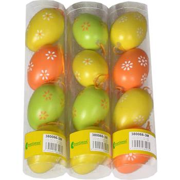 Vajíčka barevná závěsná plastová x 4 ks 380066-3M