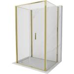 Mexen Exo-F 3S душ кабина 3-стенна сгъваема 85 x 100 см, прозрачна, златна (816-085-100-50-00-3S)