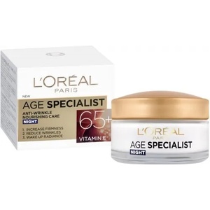 L'Oréal Paris Age Specialist Night Cream 65+ - Възстановяващ нощен крем против стареене от серията "Age Specialist