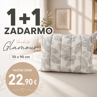 INTERMEDIC SK Vankúš štepovaný z mikrovlákna Glamour 70x90 2ks