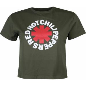 ROCK OFF дамска тениска (топ) Red Hot Chili Peppers - Classic Asterisk - ЗЕЛЕН - ROCK OFF - RHCPCT01LGR