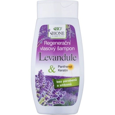 BC Bione Lavender regeneračný šampón pre všetky typy vlasov Keratin Panthenol Lavender Oil 260 ml