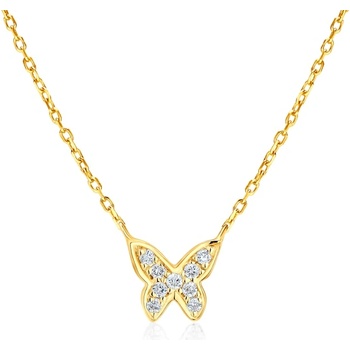 SAVICKI Колие с пеперуди Savicki: злато. диаманти