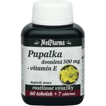 MedPharma Pupalka dvouletá 500 mg + Vitamín E 67 kapslí