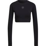adidas Къса блуза Adidas Women's Long Sleeve Crop Top - Black