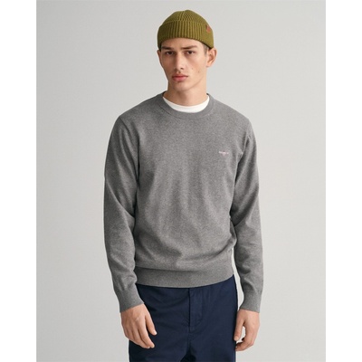 Gant Блуза Gant Classic Cotton Crew Neck Sweater - Grey Melange092