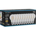 Mexen Vintis 10x LED филамент крушка E27, A60, 4W, Топла - 2700K, 470 lm, clear - L150-E27-0427-00x10 (L150-E27-0427-00x10)