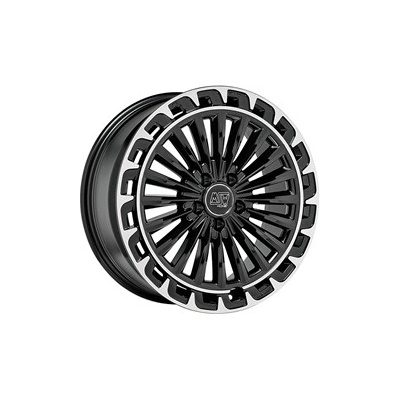 MSW 32 8.5x20 5x112 ET50 gloss black diamond lip