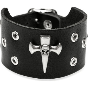 Black & metal Гривна Кръст Череп - bwz-716