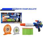 Armtoys ДЕТСКА ПУШКА С МЕКИ ПАТРОНИ И МЕРНИК В ОТВОРЕНА КУТИЯ