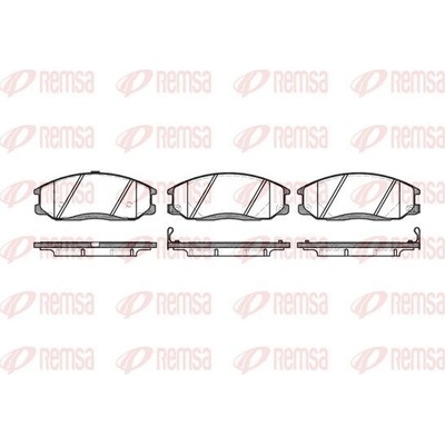 Sada brzdových platničiek kotúčovej brzdy (na jednu nápravu) REMSA 0771.22 0771.22