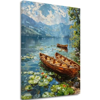 Obraz krajiny na plátne Romantika vo dvojici | dokončené rukou umelca - 60x90 cm