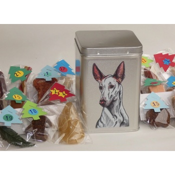 Ibizský podenco adventní kalendář pro psy