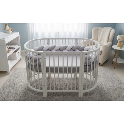 Babyhome плетен обиколник за кошара 330 см. Цвят ЗЕЛЕНА (11999)