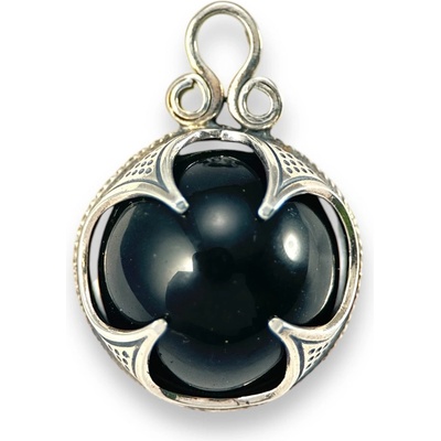 Drakkaria ONYX vikinský stříbrný přívěsek Gotland P35650