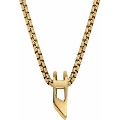 Diesel D Logo unisex náhrdelník ocelový DX1670710