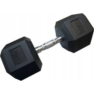 Kubisport Pogumovaná činka 1 x 30 kg 1 ks