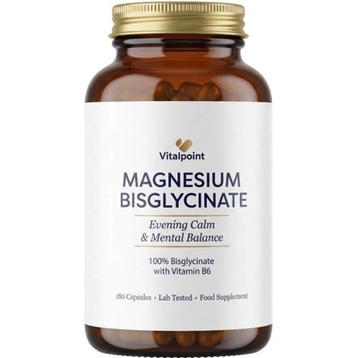 Vitalpoint Premium Magnesium Bisglycinate + B6 180 kapslí