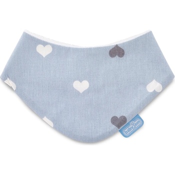 Image 1 of BabyJem Лигавник-бандана BabyJem - Сърчица, син (515)