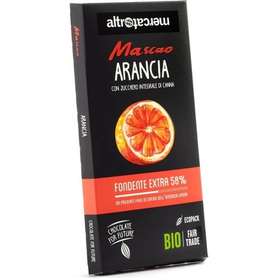 Mascao Bio hořká s pomerančovým aroma 80 g