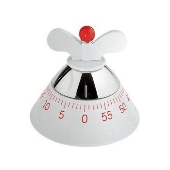 A di Alessi Таймер Kitchen Timer Achromatics бял (a09 w)