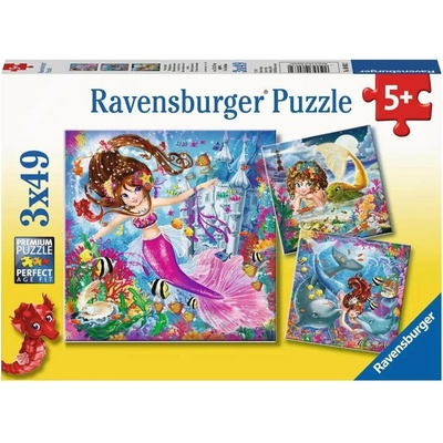 Ravensburger Kouzelné mořské panny 3 x 49 dílků