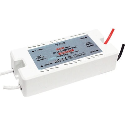 ACA Lighting LED napájecí zdroj 230V AC ->24V DC/24W/1A/IP20, MP24CV24