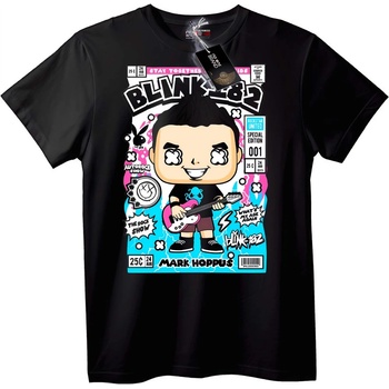 NOONEBRAND Тениска Blink-182 Mark Hoppus Карикатура - L, White