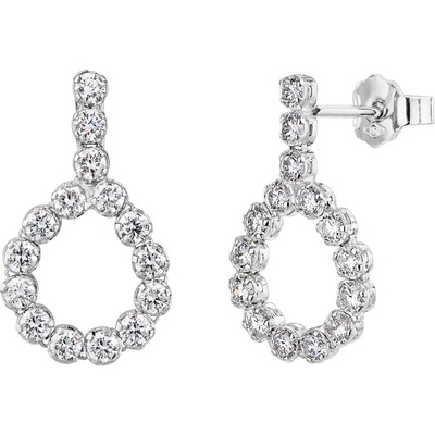 Tiami Diamantové visací náušnice Brilliant Drops z bílého zlata s diamanty EBRW20001