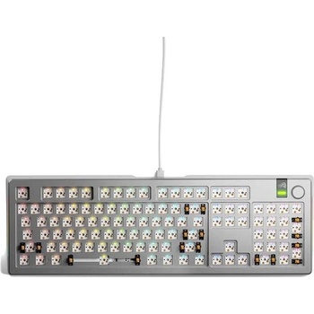 GLORIOUS GMMK 3 PRO 100 % Barebones Wired Silver – US GLO-KB-GMMK3-PRO-100-BB-W-SIL-US