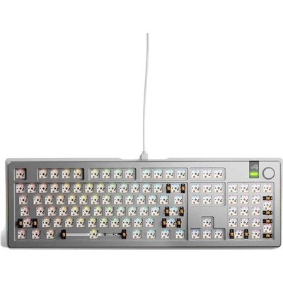 GLORIOUS GMMK 3 PRO 100 % Barebones Wired Silver – US GLO-KB-GMMK3-PRO-100-BB-W-SIL-US