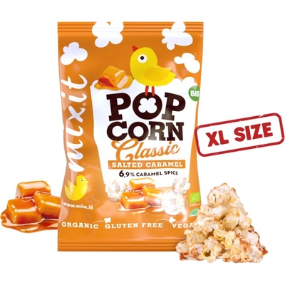 Mixit Velký BIO popcorn Slaný karamel 75 g – Zboží Dáma