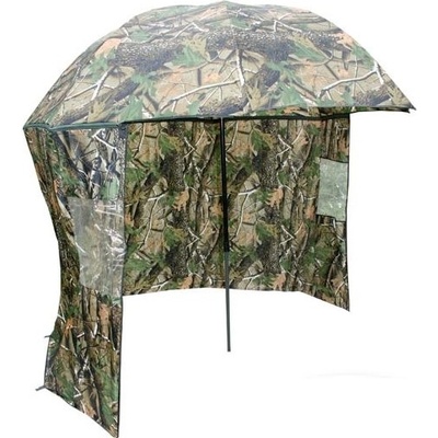 NGT Camo Brolly with Side Sheet 2,2m