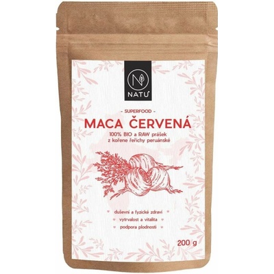 Natu Maca červená Bio prášok 200 g