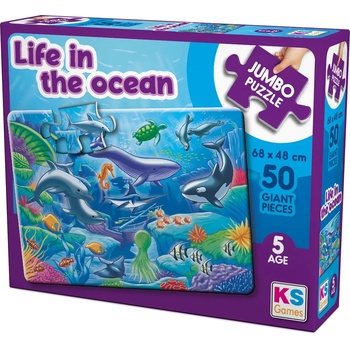KS Games Пъзел KS Games от 50 XXL части - Живот в океана (JP31013)