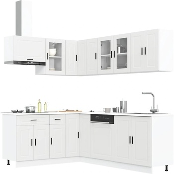 vidaXL Комплект кухненски шкафове от 11 части Porto, инженерно дърво (3314901)