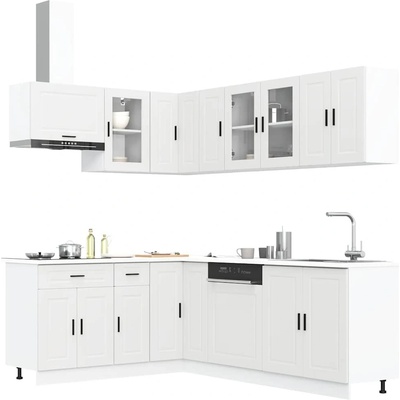 vidaXL Комплект кухненски шкафове от 11 части Porto, инженерно дърво (3314901)